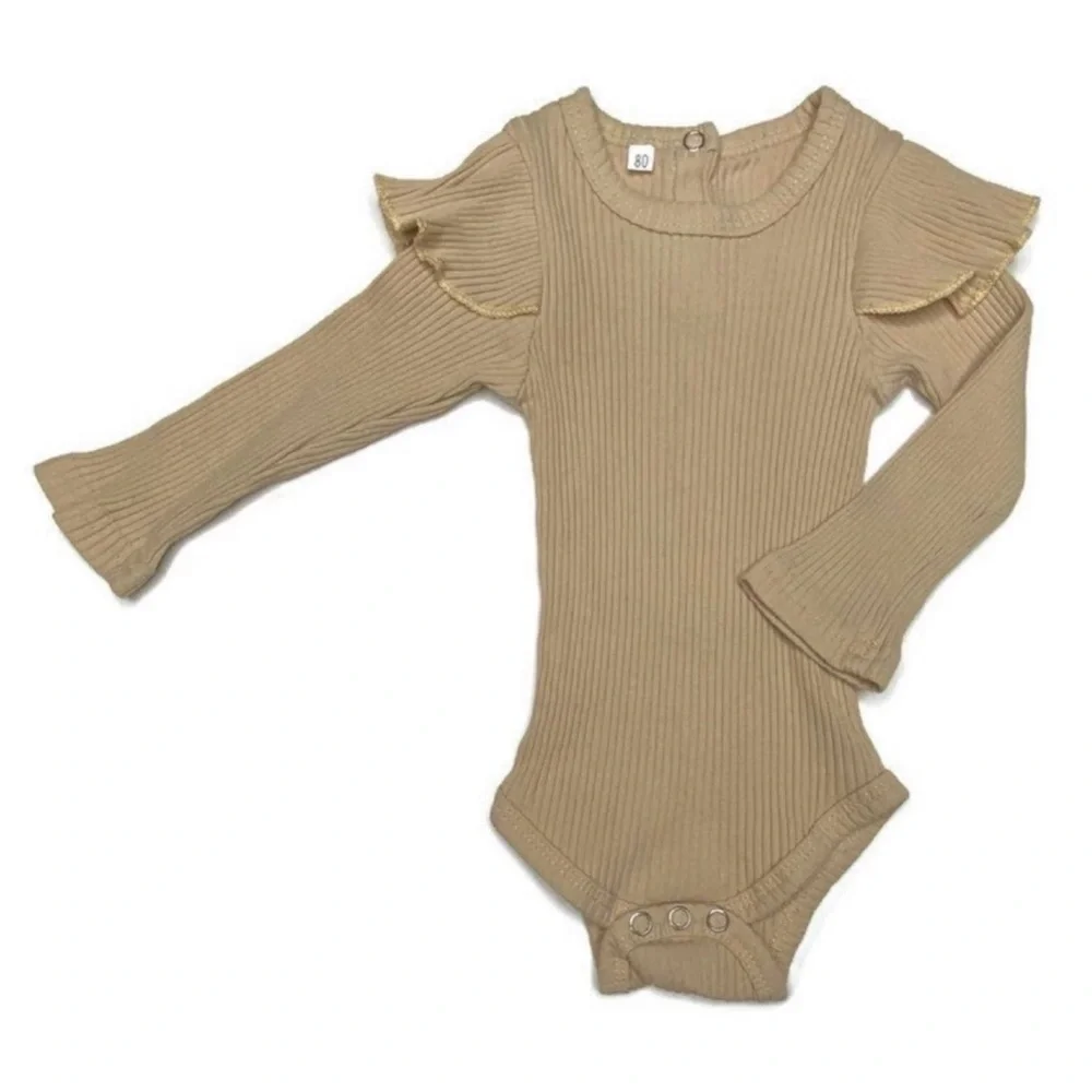 Boutique‎ Flutter Sleeve Ribbed Onesie